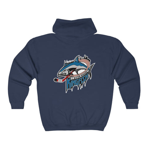 Baton Rouge Kingfish Hoodie (Zip), front, plain (design is on the back), view 3