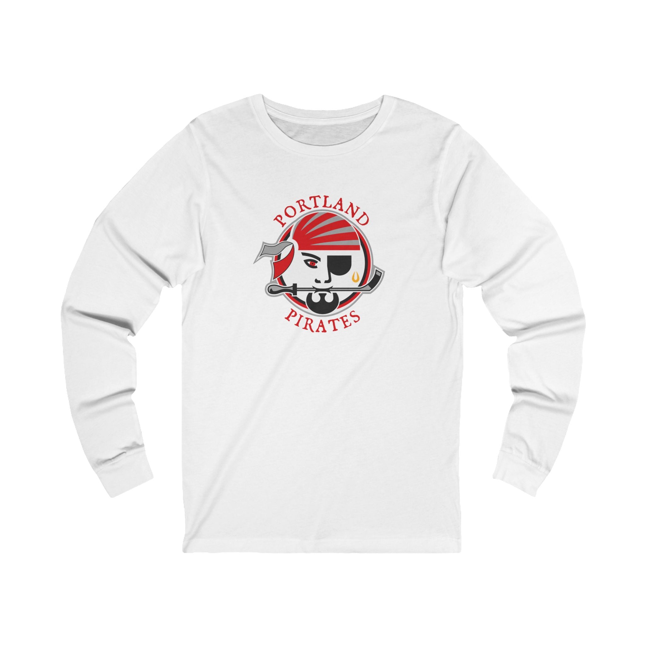 Portland Pirates 1990s Long Sleeve Shirt - White