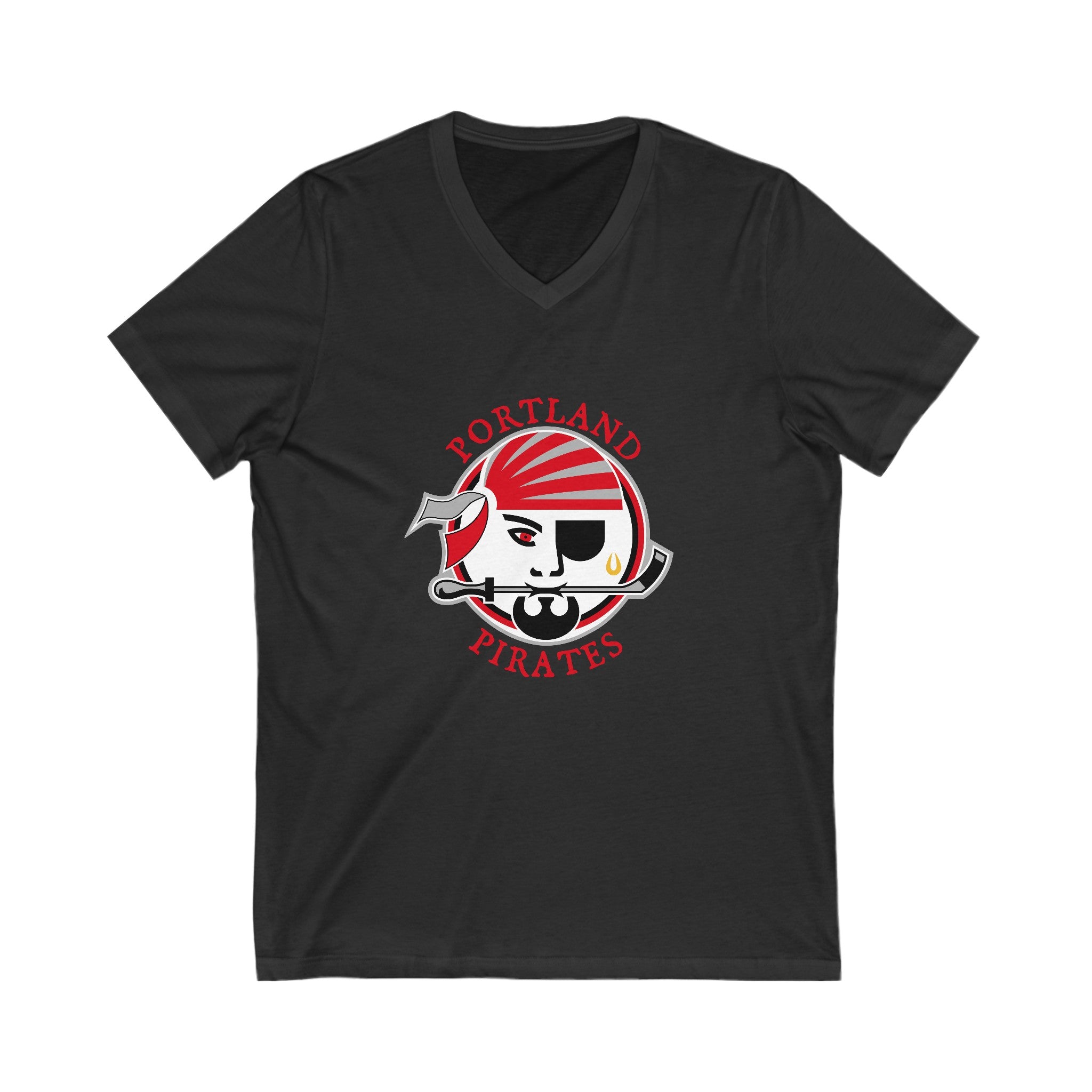 Portland Pirates 1990s Women's V-Neck T-Shirt