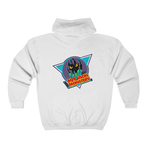 Madison Monsters Hoodie (Zip), front, plain (design is on the back), view 2