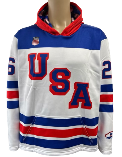USA Hockey Shield 2026 Replica Performance Hoodie - White