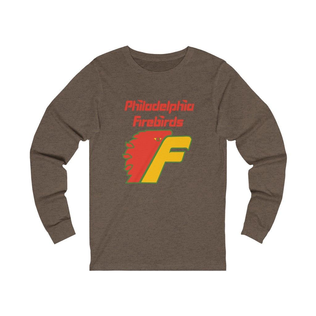 Philadelphia Firebirds Long Sleeve Shirt - Heather Brown