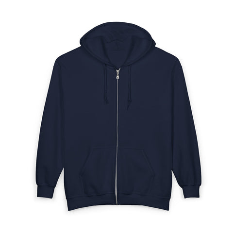 Dayton Gems Hoodie (Zip) in navy, front, plain (design is on the back)