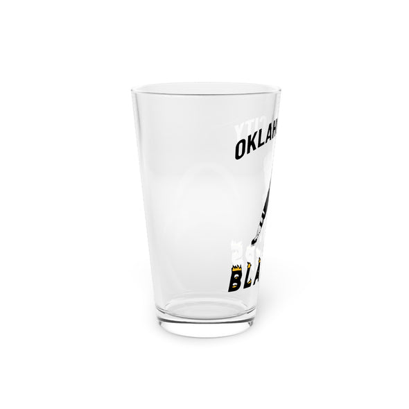 Oklahoma City Blazers 1970s Pint Glass, 16oz