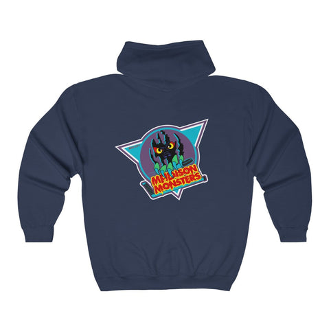 Madison Monsters Hoodie (Zip), front, plain (design is on the back), view 4