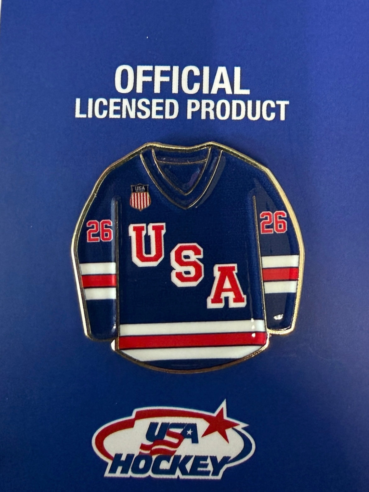 Kendall Coyne USA Hockey 2026 Blue Jersey Pin