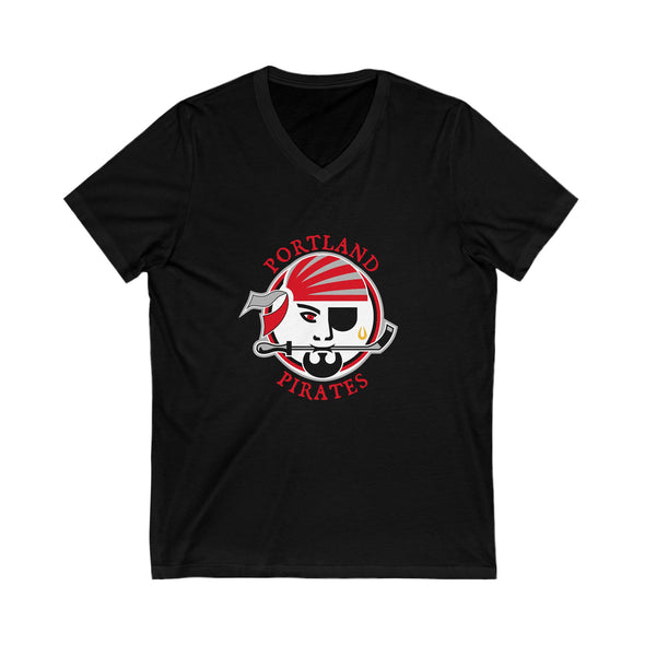 Portland Pirates 1990s Women's V-Neck T-Shirt