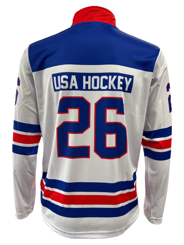 USA Hockey Shield 2026 Replica 1/4 Zip White Pullover