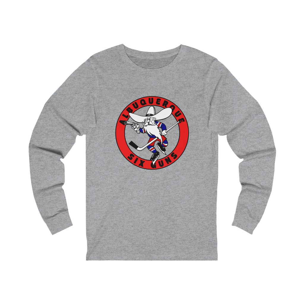 Albuquerque Six Guns Long Sleeve Shirt - Athletic Heather