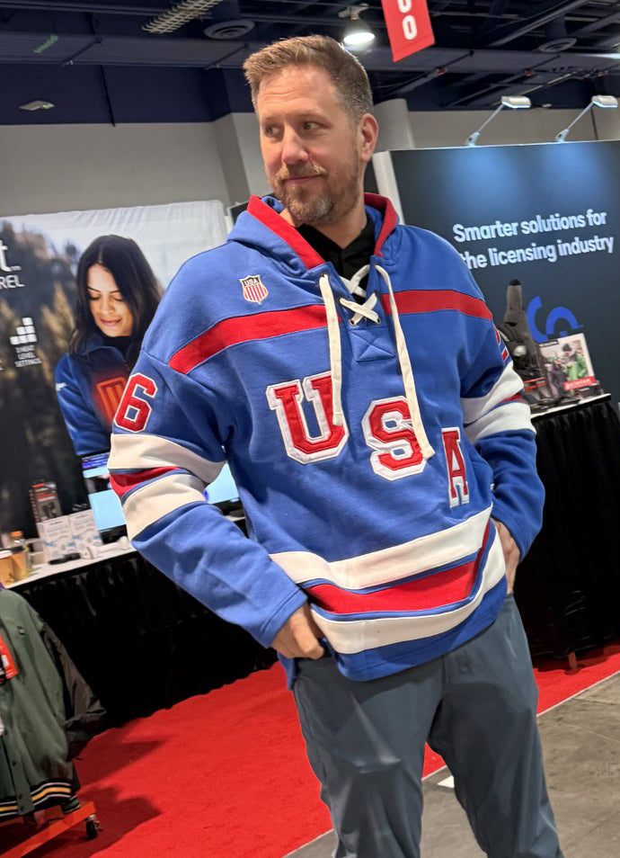 USA Hockey Shield 2026 Replica Jersey Royal Lace Hoodie