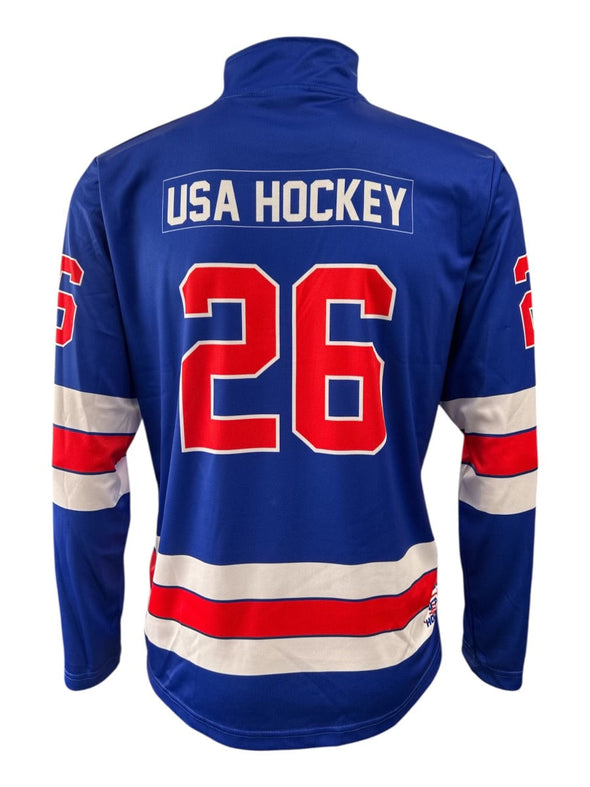 USA Hockey Shield 2026 Replica 1/4 Zip Blue Pullover