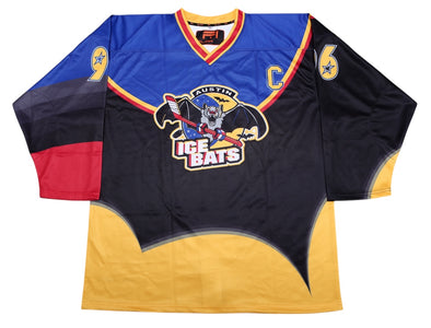 Austin Ice Bats 1996-97 Replica Black Jersey (CUSTOM - PRE ORDER)