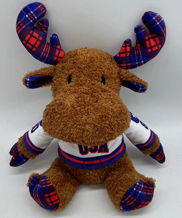 Miracle on Ice USA Hockey Officially Licensed  10 Inch Sherpa Moose Plush White Jersey