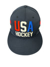 USA Hockey Official Licensed 2026 Flat Brim Navy Hat
