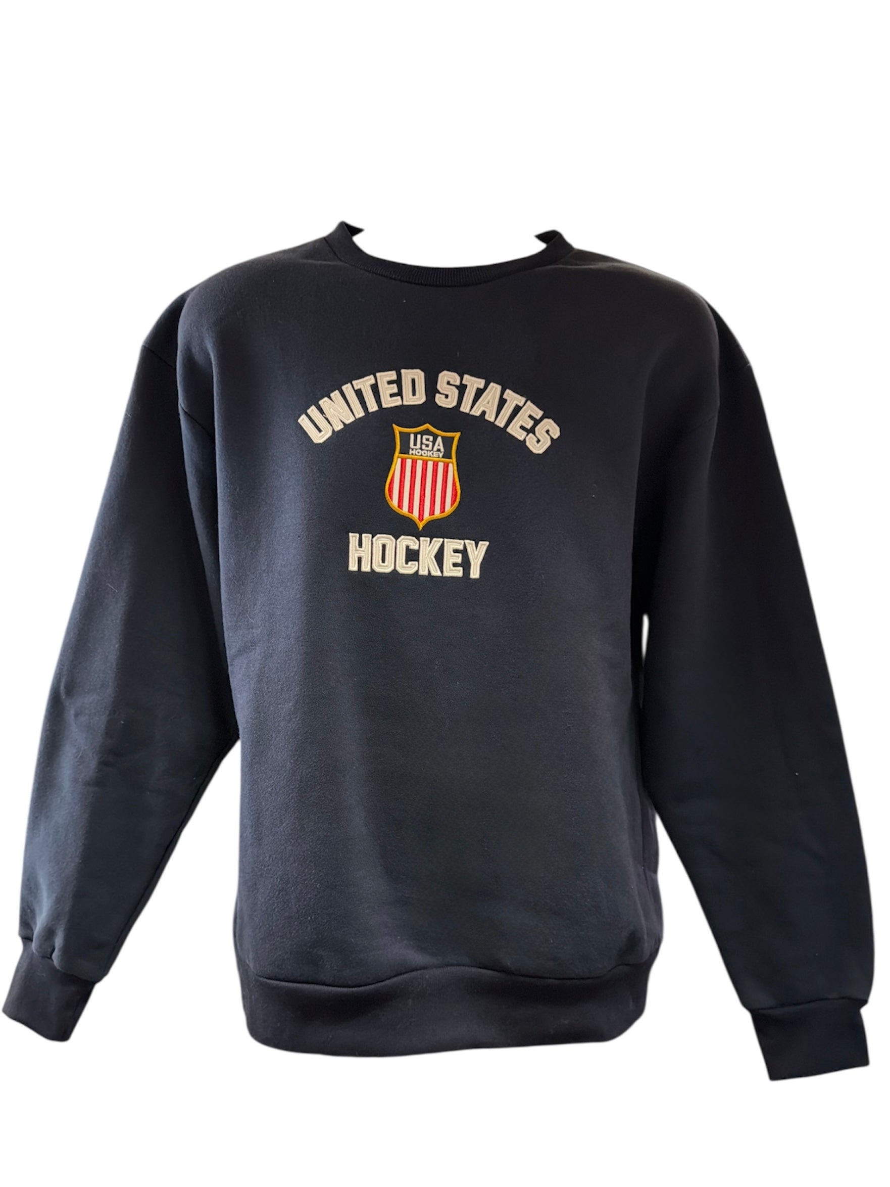 USA Hockey Official United States Embroidered Cotton Navy sweatshirt (size up-run small)