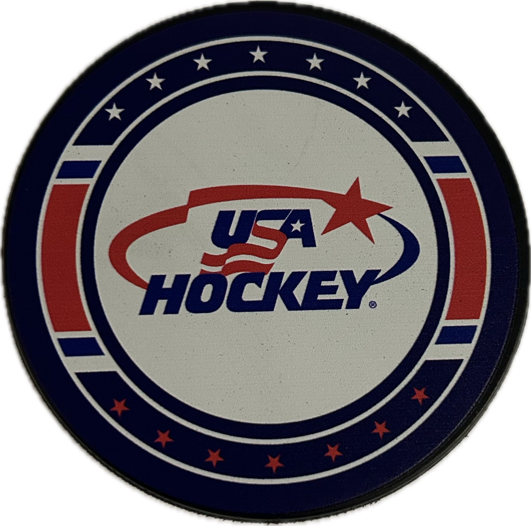 USA Hockey Logo Puck