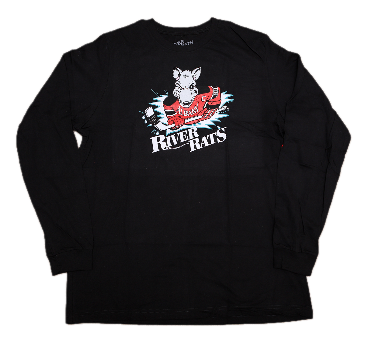 CLEARANCE Albany River Rats® Black Long Sleeve Shirt - LIMITED EDITION - XL