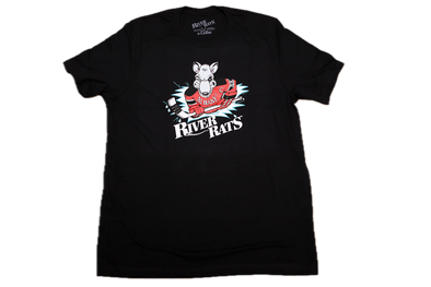 Albany River Rats® Black T-Shirt (Premium Lightweight) - LIMITED EDITION