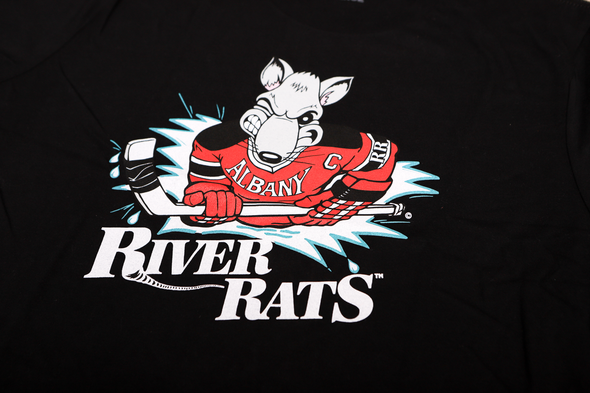 Albany River Rats® Black T-Shirt (Tri-Blend Super Light) - LIMITED EDITION