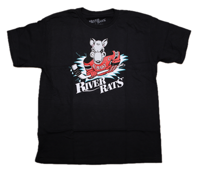 Albany River Rats® Black T-Shirt (YOUTH) - LIMITED EDITION