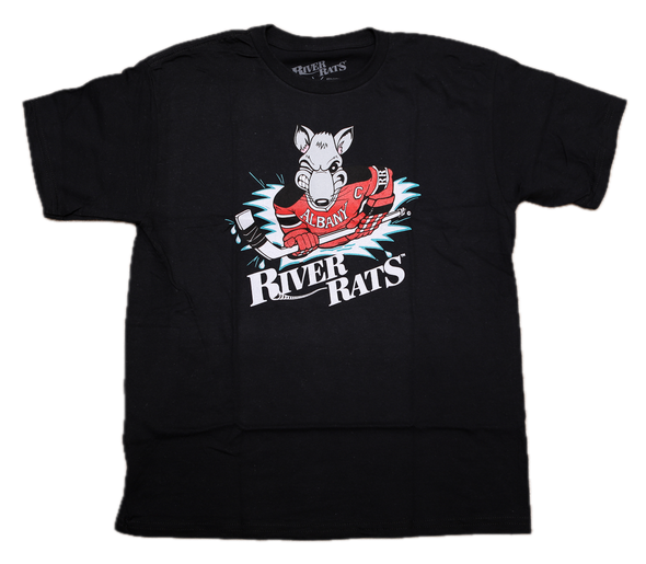 Albany River Rats® Black T-Shirt (YOUTH) - LIMITED EDITION