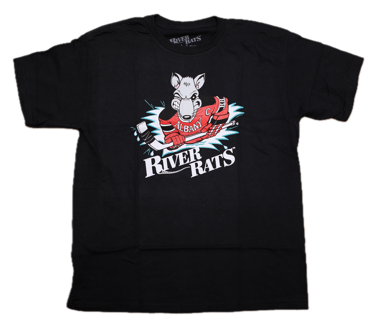 CLEARANCE Albany River Rats® Black T-Shirt (YOUTH) - LIMITED EDITION - XL