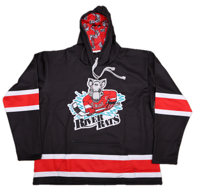 Albany River Rats® Black Performance Hoodie - LIMITED EDITION