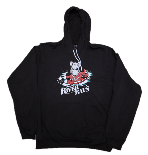 Albany River Rats® Black Hoodie (Premium Fleece) - LIMITED EDITION