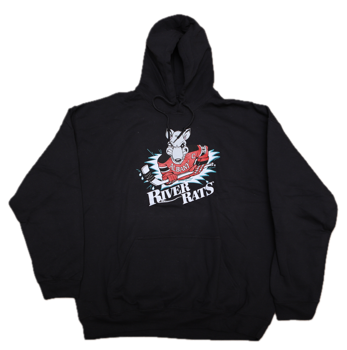 CLEARANCE Albany River Rats® Black Hoodie - LIMITED EDITION - XL