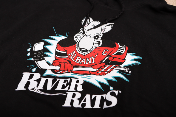 Albany River Rats® Black Hoodie - LIMITED EDITION