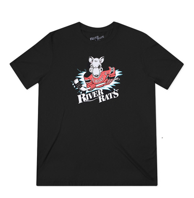 Albany River Rats® Black T-Shirt (Tri-Blend Super Light) - LIMITED EDITION