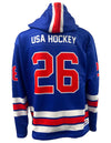 USA Hockey Shield 2026 Replica Performance Hoodie - Blue