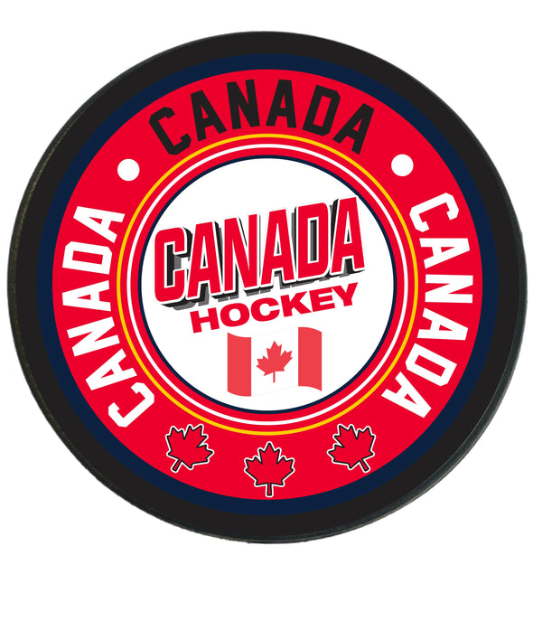 Canada Four Country Hockey Puck