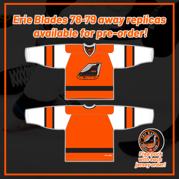 Erie Blades 1978-79 Orange Jersey (BLANK - PRE-ORDER)