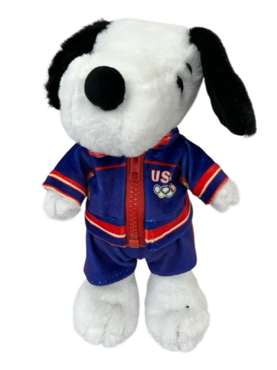 Snoopy Miracle on Ice 1980 USA Team Gold Medal Ceremony Warm up Suit Officially Licensed 10 Inches Plush