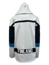 Finland Hockey Embroidered Lace Hoodie