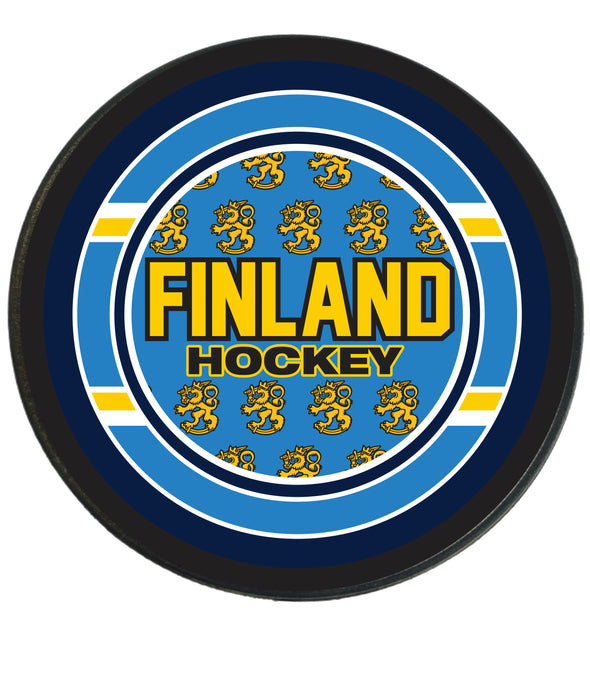 Finland Four Country Hockey Puck