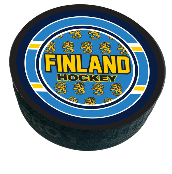 Finland Four Country Hockey Puck