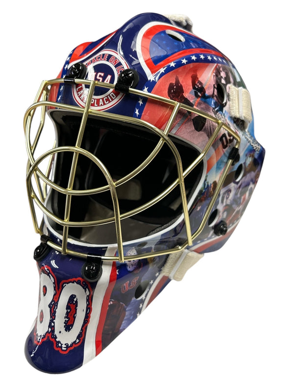 USA Hockey Miracle on Ice 1980 Gold Full Size Goalie Mask
