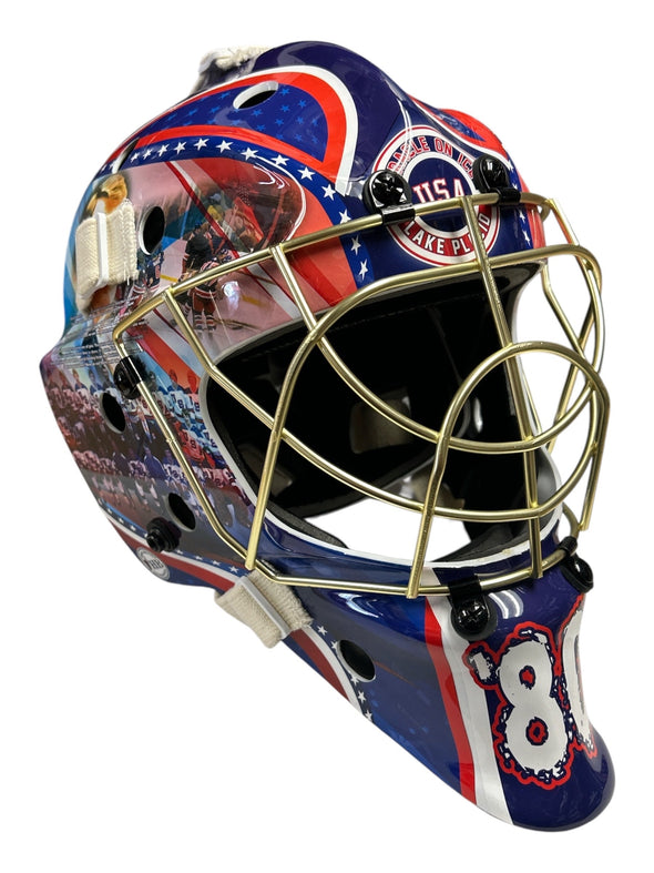 USA Hockey Miracle on Ice 1980 Gold Full Size Goalie Mask