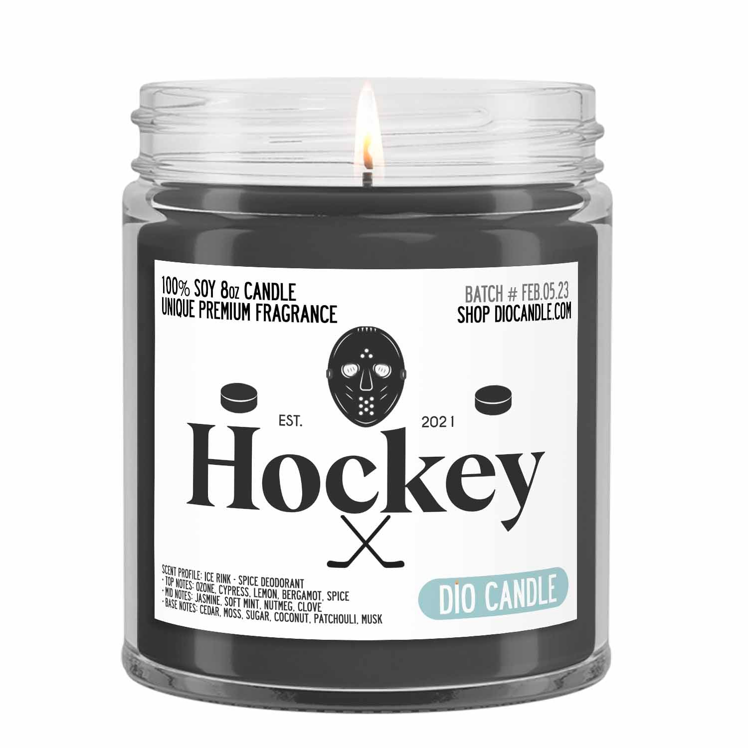 Hockey Puck Candle