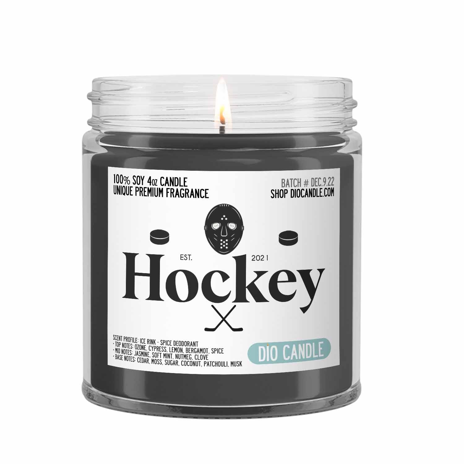 Hockey Puck Candle