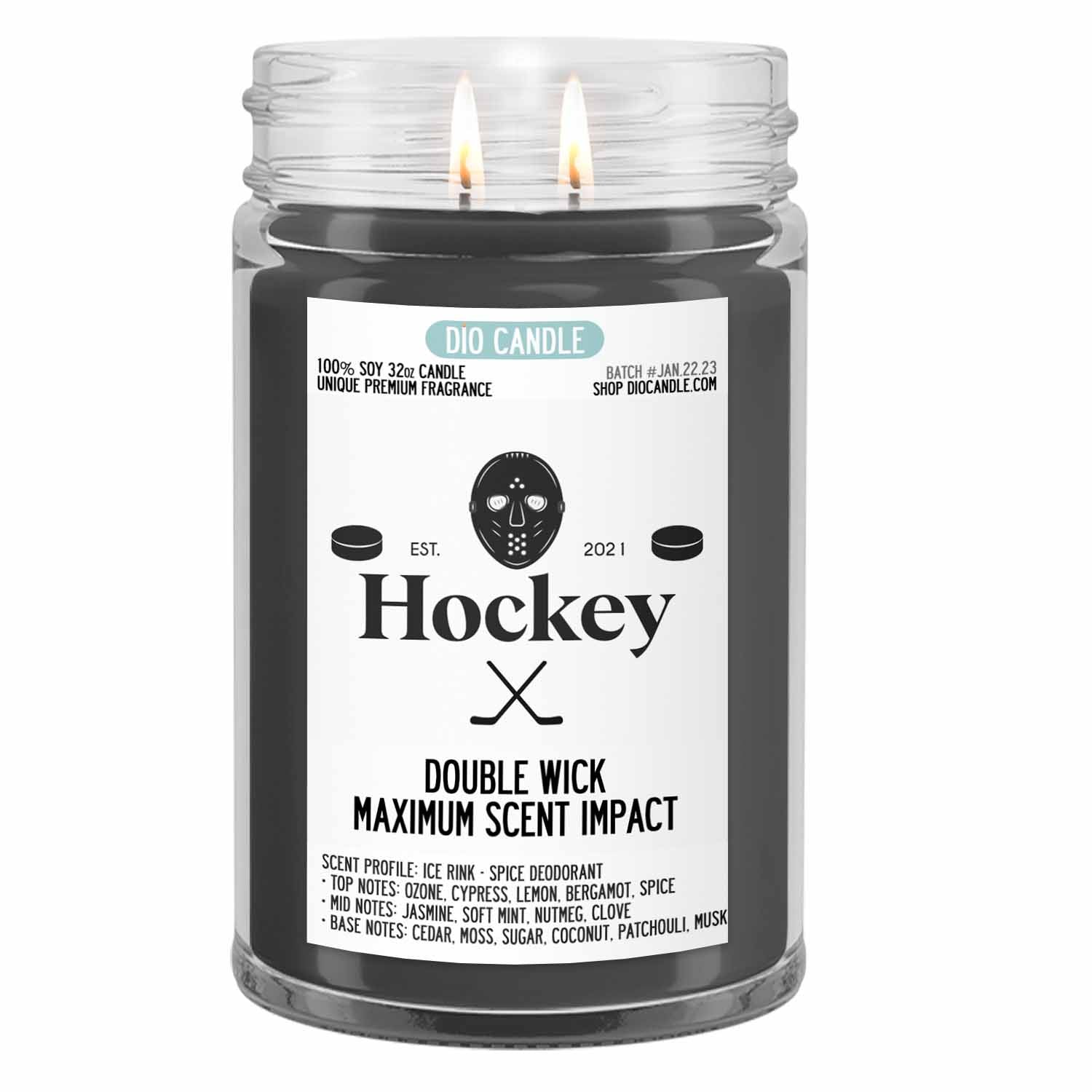 Hockey Puck Candle