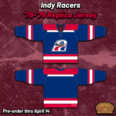 Indianapolis Racers 1978-79 Replica Jersey (BLANK - PRE-ORDER)
