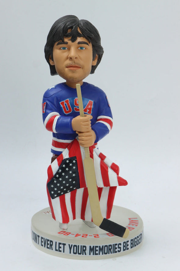 Jim Craig 1980 Olympics Lake Placid Gold Medal “Miracle On Ice” Officially Bobblehead Edition of 144- In Stock Now!
