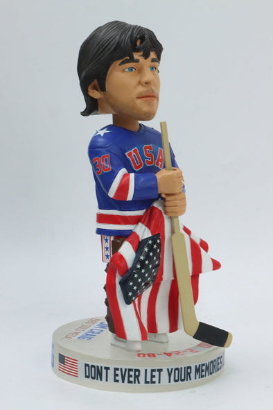 Jim Craig 1980 Olympics Lake Placid Gold Medal “Miracle On Ice” Officially Bobblehead Edition of 144- In Stock Now!