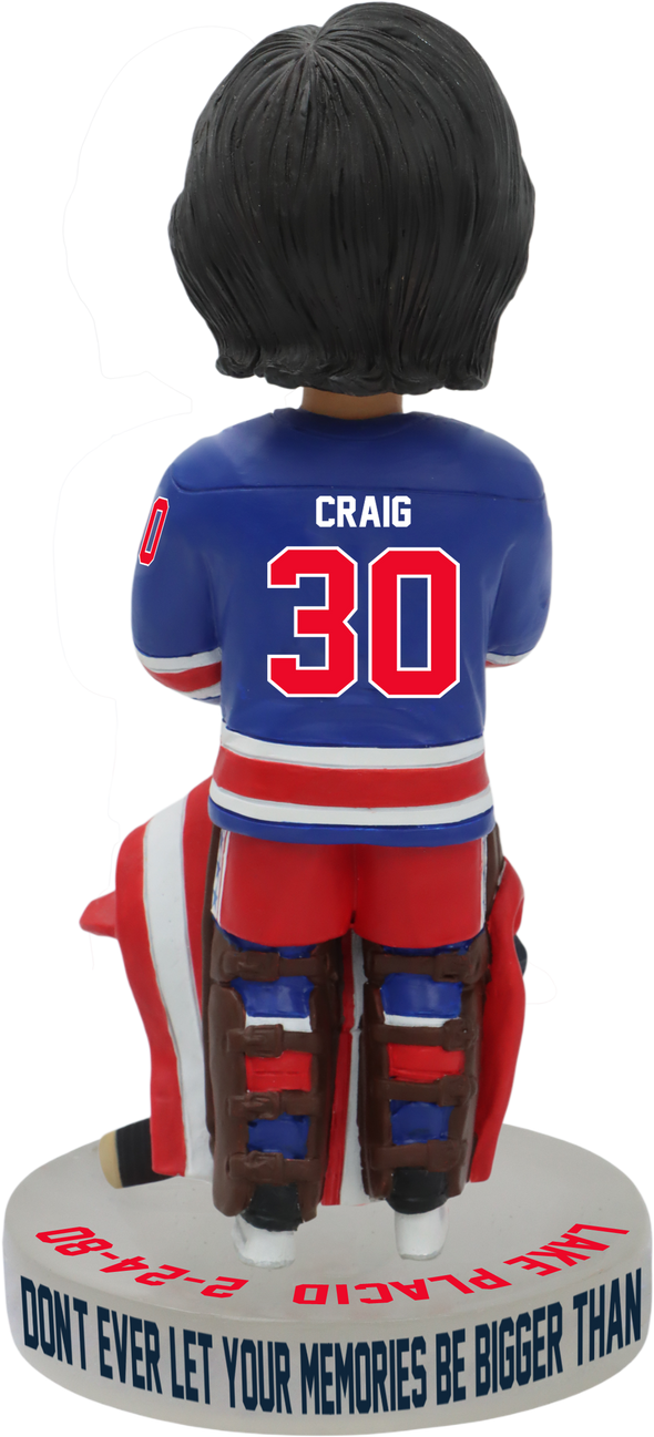 Jim Craig 1980 Olympics Lake Placid Gold Medal “Miracle On Ice” Officially Bobblehead Edition of 144- In Stock Now!