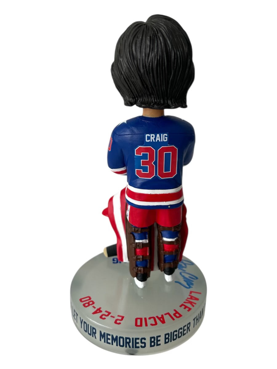 Jim Craig Signed 1980 Olympics Lake Placid Gold Medal “Miracle On Ice”.  Officially Bobblehead Edition of 144 - In Stock Now!