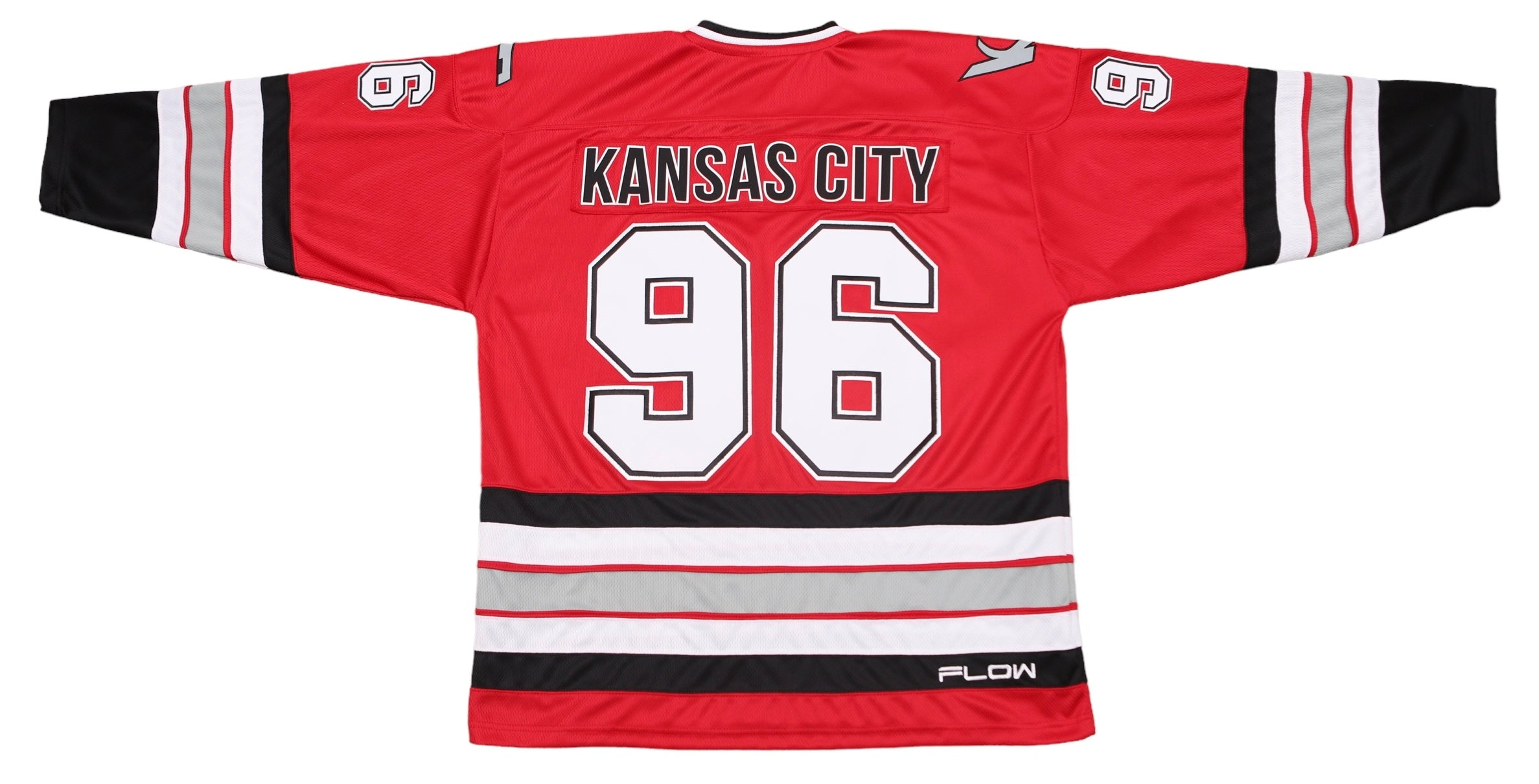 Custom Hockey Jerseys with A Chiefs Embroidered Twill Logo Adult Small / (name and Sleeve Numbers) / White