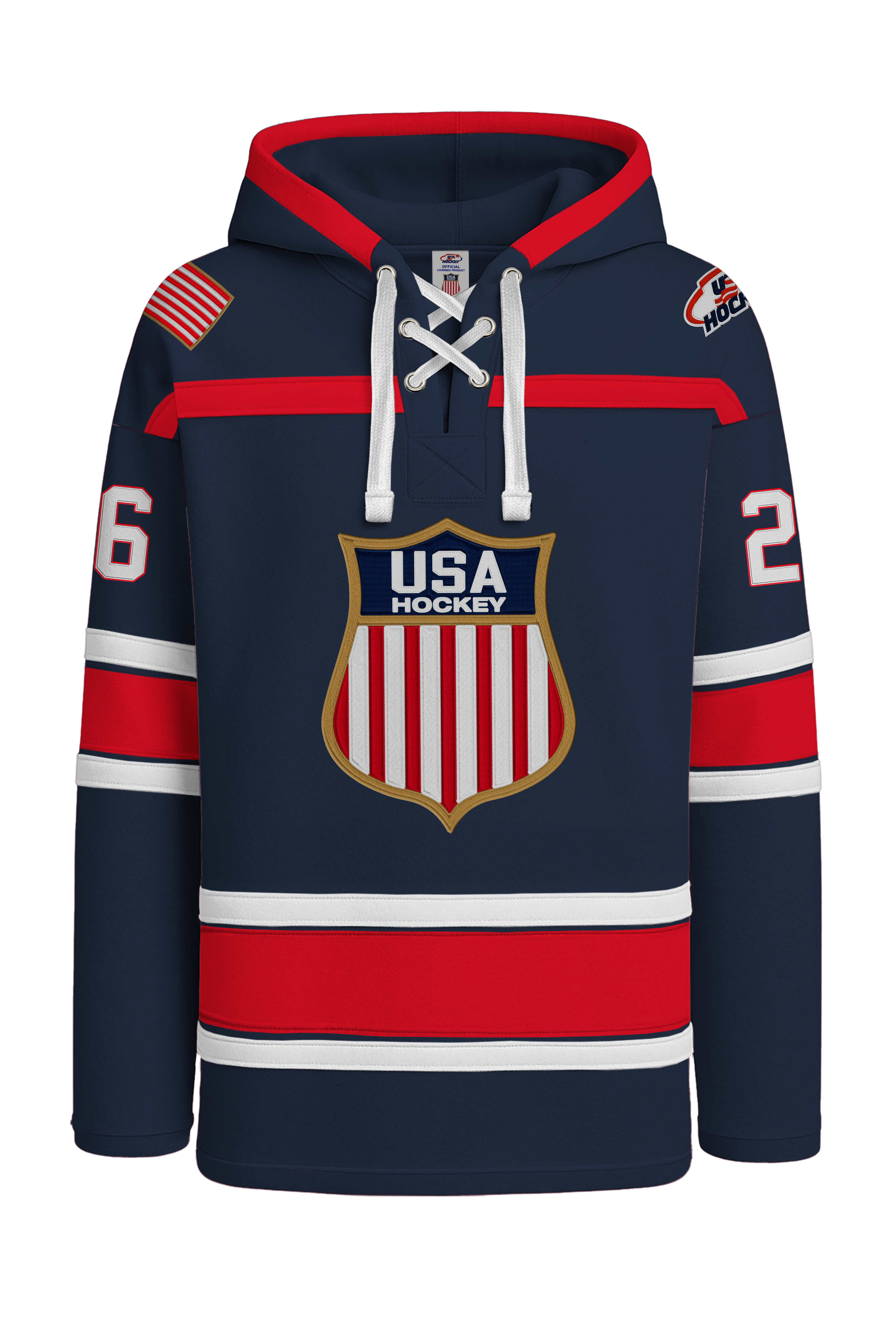 Kendall Coyne USA Hockey Embroidered Navy Lace Hoodie